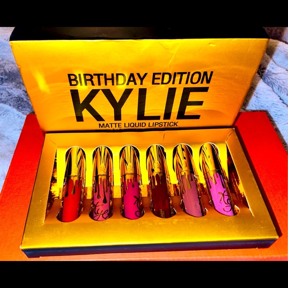 Kylie cosmetics birthday edition lipstick! New in box